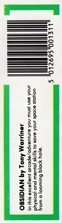 Obsidian (UK) (1985) [Artic Computing] box cover back
